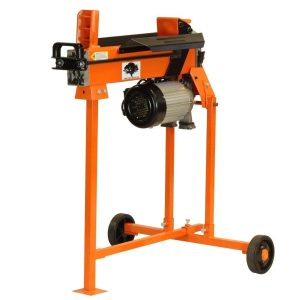 5 Ton Electric Log Splitter with Stand, Work Bench & Guard FM5T-TC